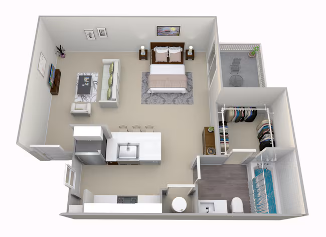 A Studio 282 floor plan